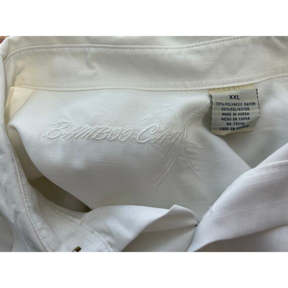 Bamboo Cay Christmas Shirt XXL Embroidered Santa's Hula Lounge Hula Girl - Picture 7 of 7